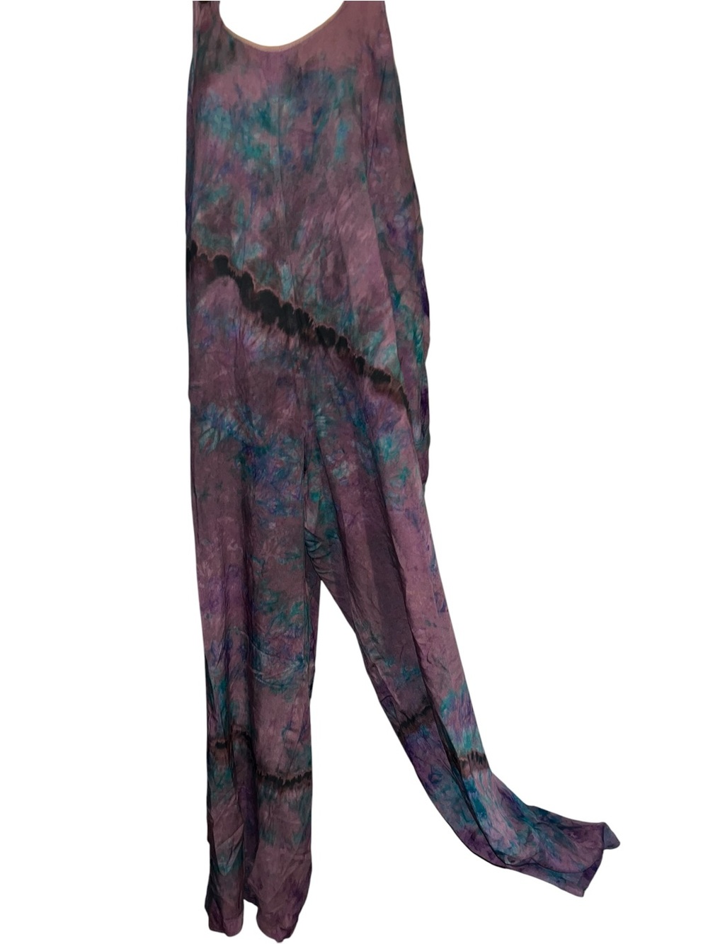 Jaded Gypsy L/XL Tie-Dye Wide-Leg Jumpsuit in Purple - Picture 3 of 10